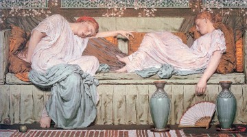  female Oil Painting - Albert Apples female figures Albert Joseph Moore